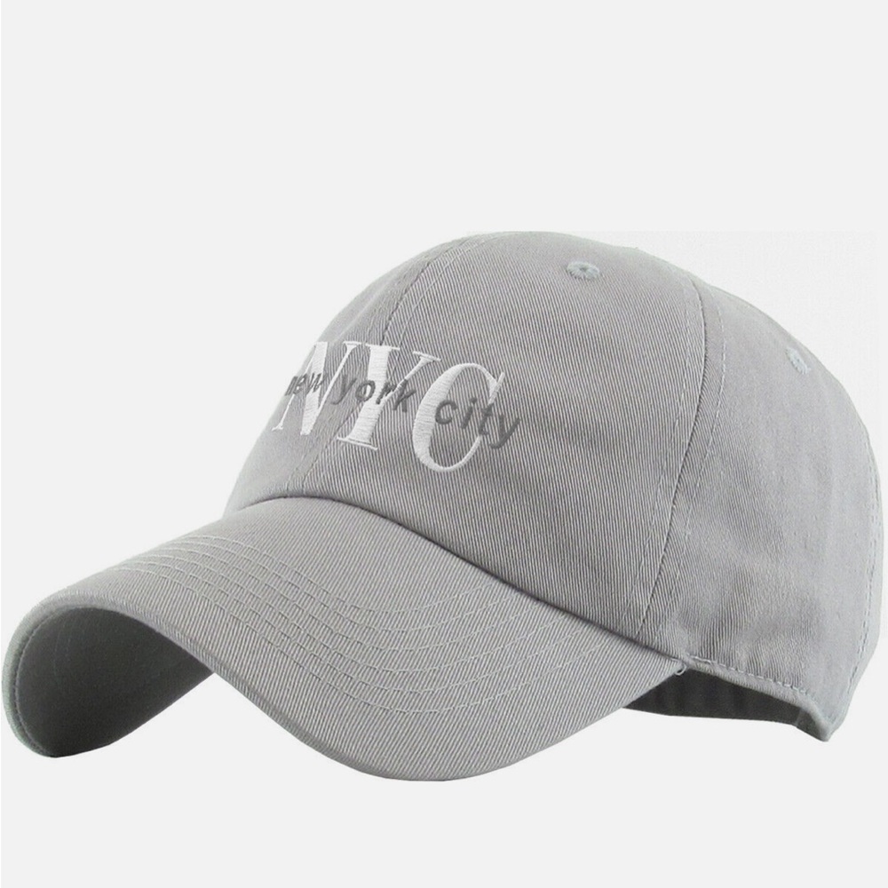 NYC New York City Washed Polo Style Baseball Ball Cap Hat 100% Cotton NEW